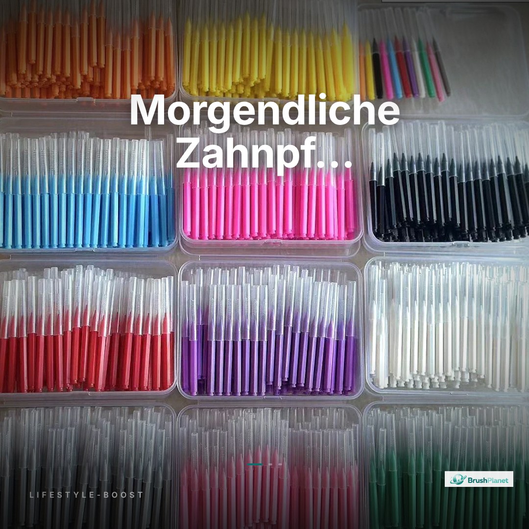 Interdentalbürsten 100 Stück – Sanfte Zahnzwischenraumpflege in vielen Größen & Farben
