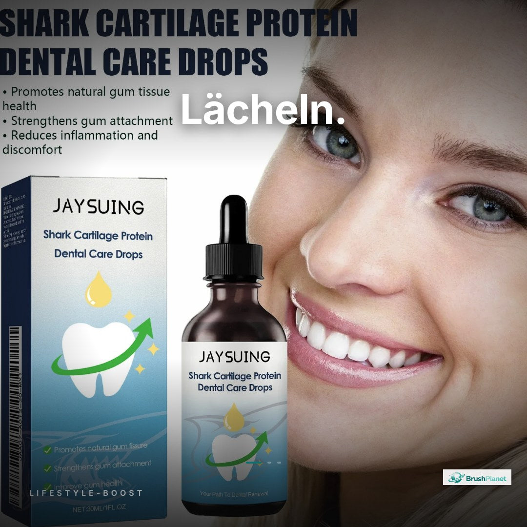 Zahnfleisch-Repair-Serum mit Haifischknorpel-Protein – 30ml Zahntropfen für Zahnfleisch & Schmelz
