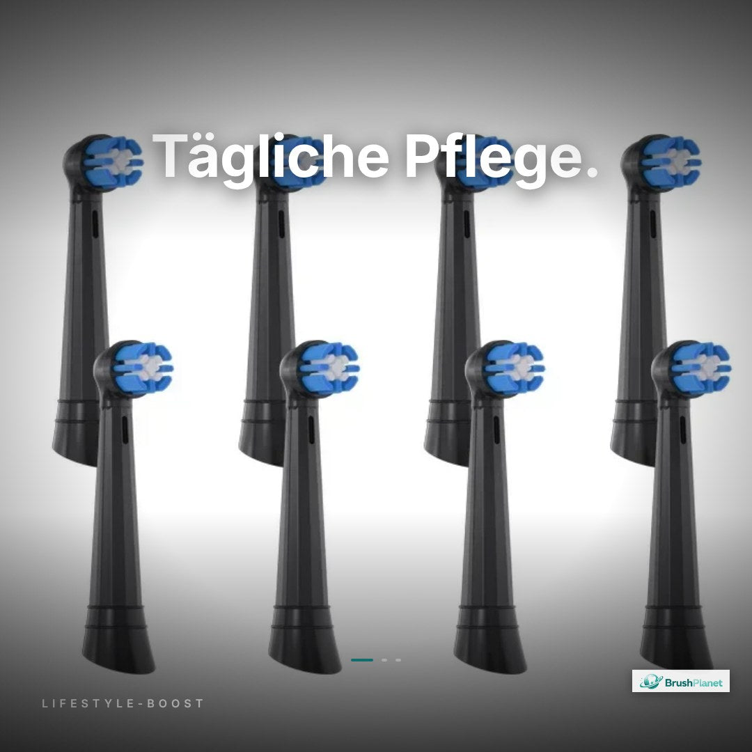4er-Set Ersatz-Bürstenköpfe für Oral-B iO 2/3/4/5/6/7/8/9/10 – Weiche DuPont-Borsten